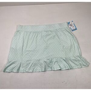 Court Haley Athletic Skort Womens Size XL Aqua Sporty Athleisure Skirt Geometric